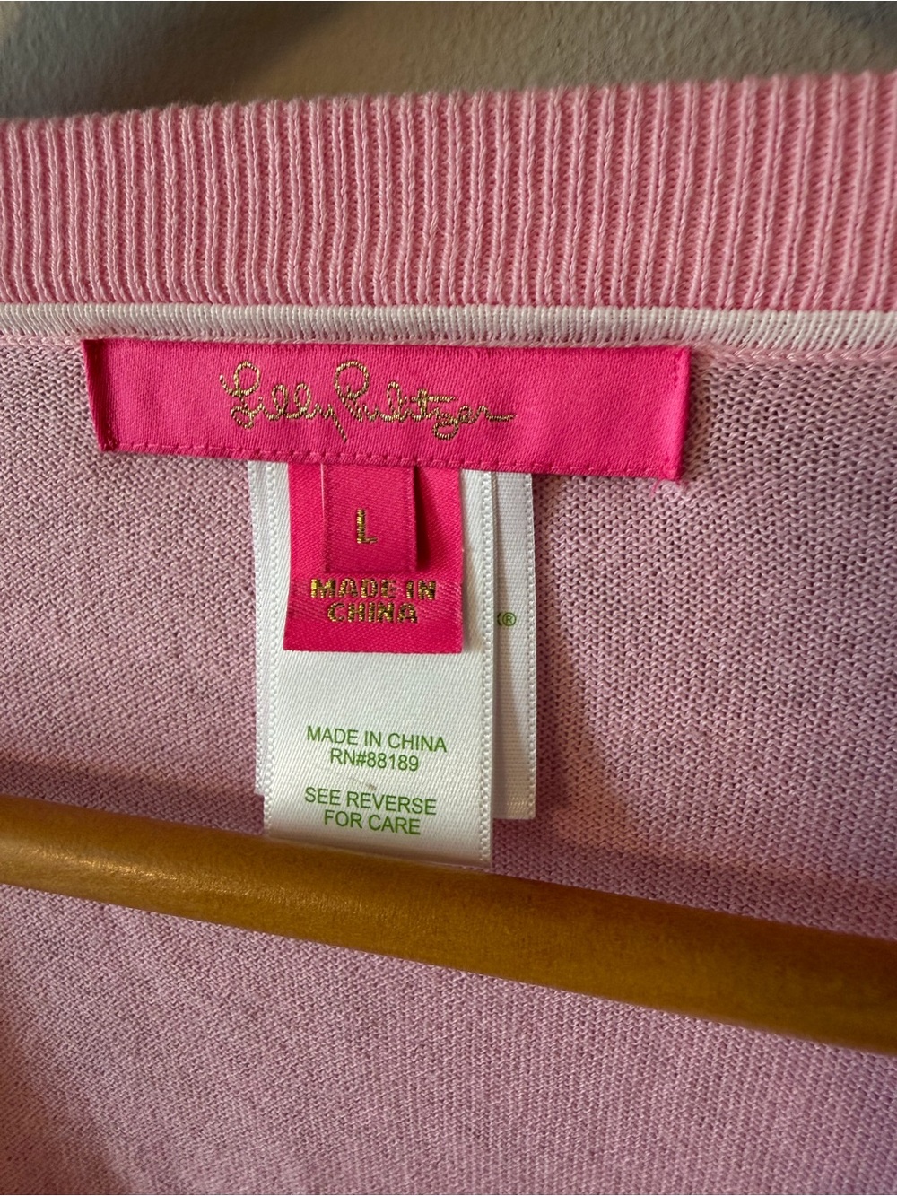 Lilly Pulitzer Damara Coolmax Sweater Pink Blossom Woman Large - Picture 5 of 8